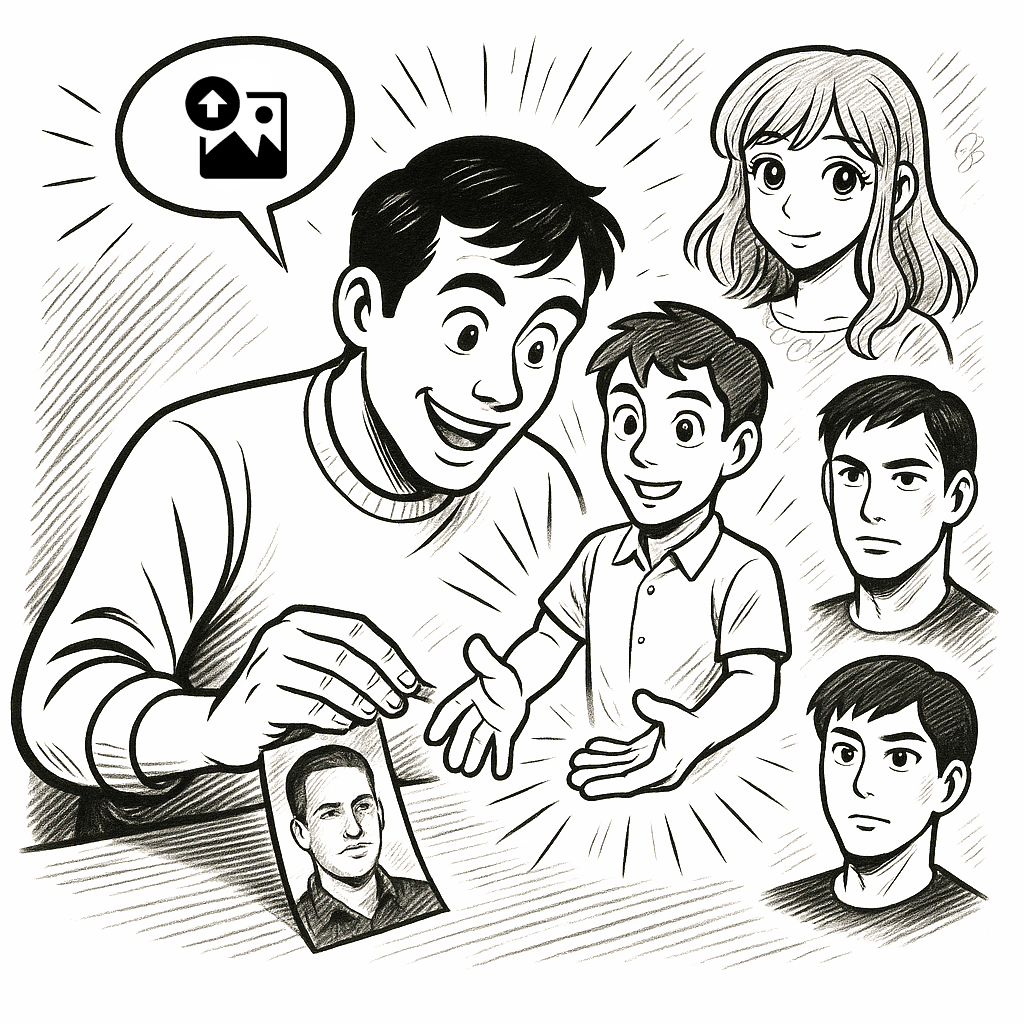 Créer des personnages à partir d'une photo